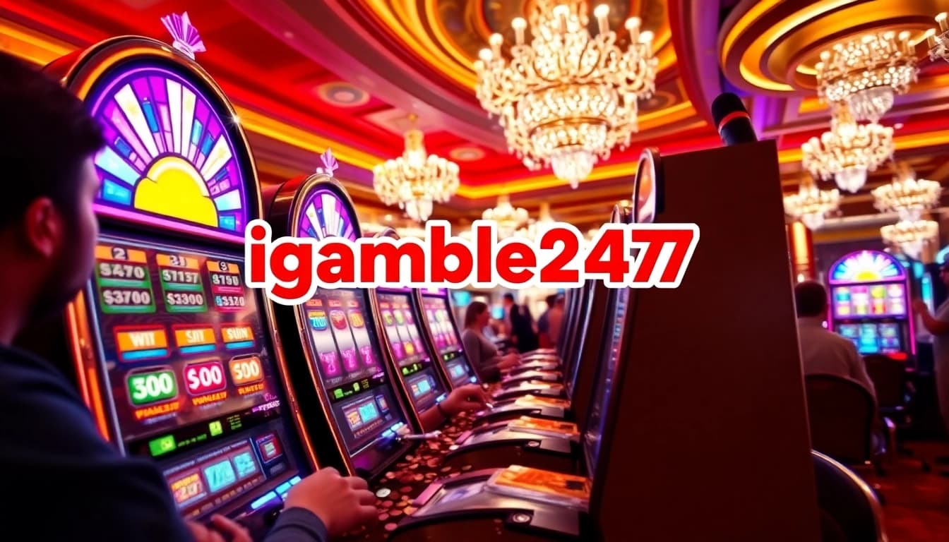 Mainkan igamble247 slot dengan mesin slot yang menarik dan suasana kasino yang meriah.