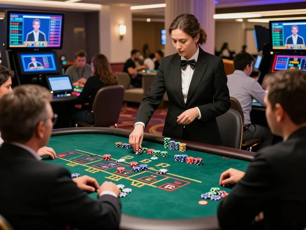 Live casino game at https://bong99.pro/ with players engaging in baccarat and vibrant casino atmosphere.