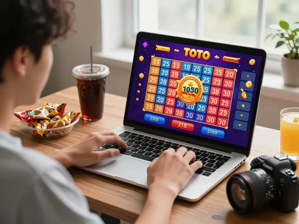 Online gaming experience with BAYITOTO platform showcasing vibrant Toto betting interface.