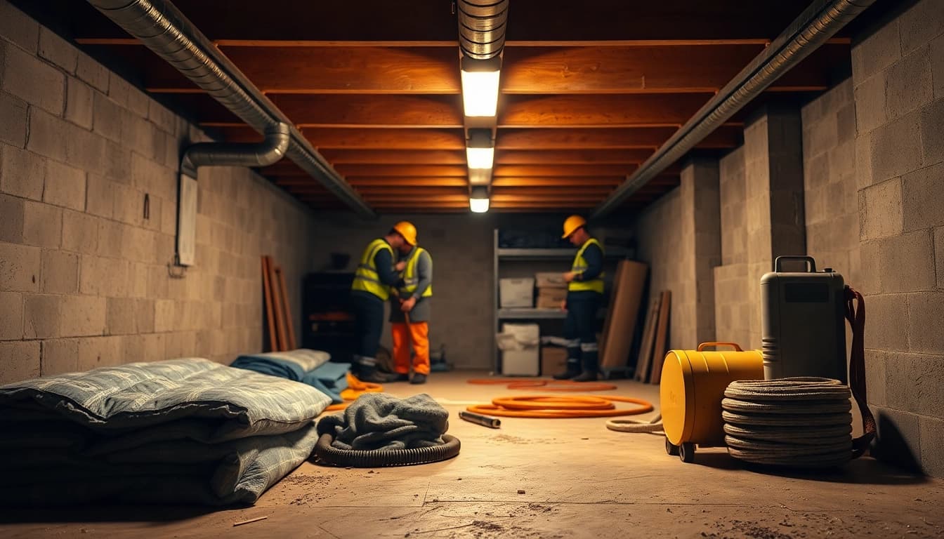 Crawl Space Restoration showcasing professionals effectively repairing and maintaining a clean, safe environment.