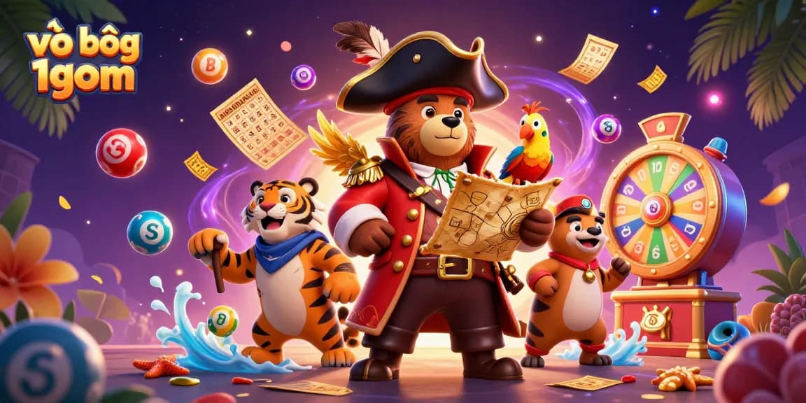 Engage in thrilling gameplay with vào bóng 1gom amid colorful lottery elements and dynamic characters.