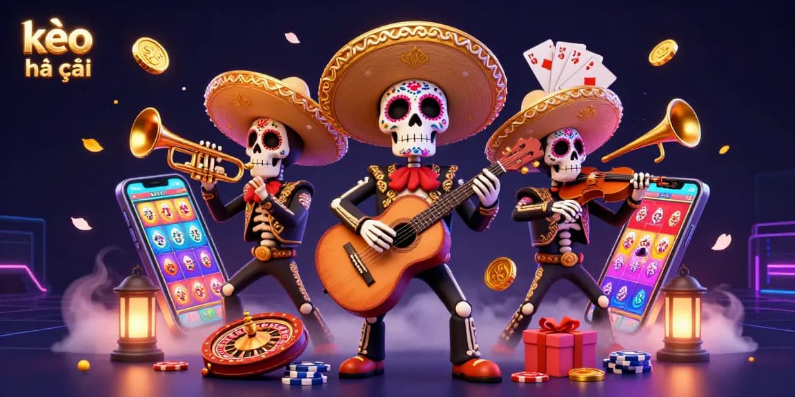 Kèo nhà cái offers immersive 3D visual gambling experiences with vibrant characters and dynamic game elements.