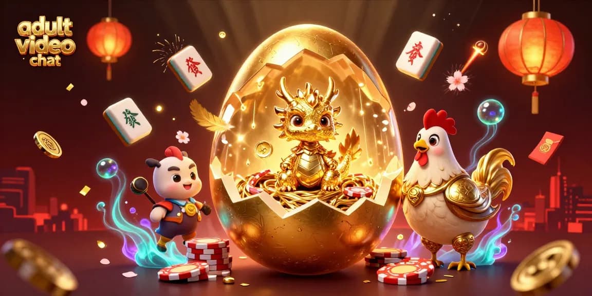 Experience live interactions through adult video chat with a captivating golden dragon scene.
