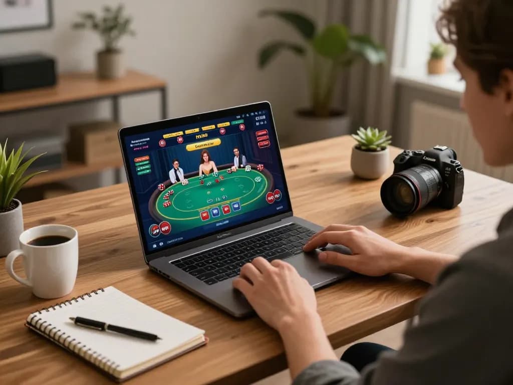 Player engages in thrilling online poker game at manclub, showcasing dynamic hands and strategy.