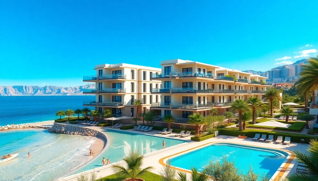 Discover luxurious beachfront living with stunning views in these Alanya flats for sale.