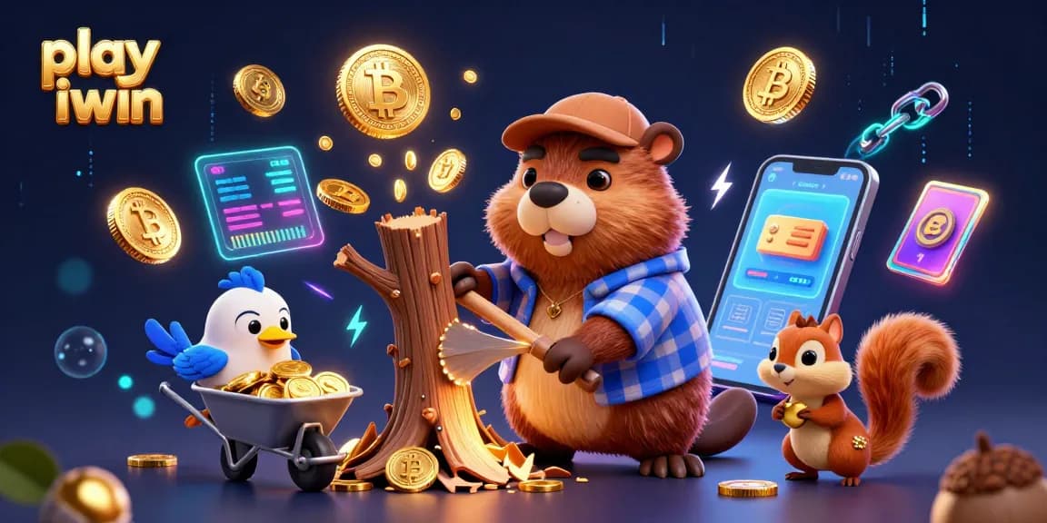 Play iwin in an exciting 3D scene with vibrant characters and casino elements.