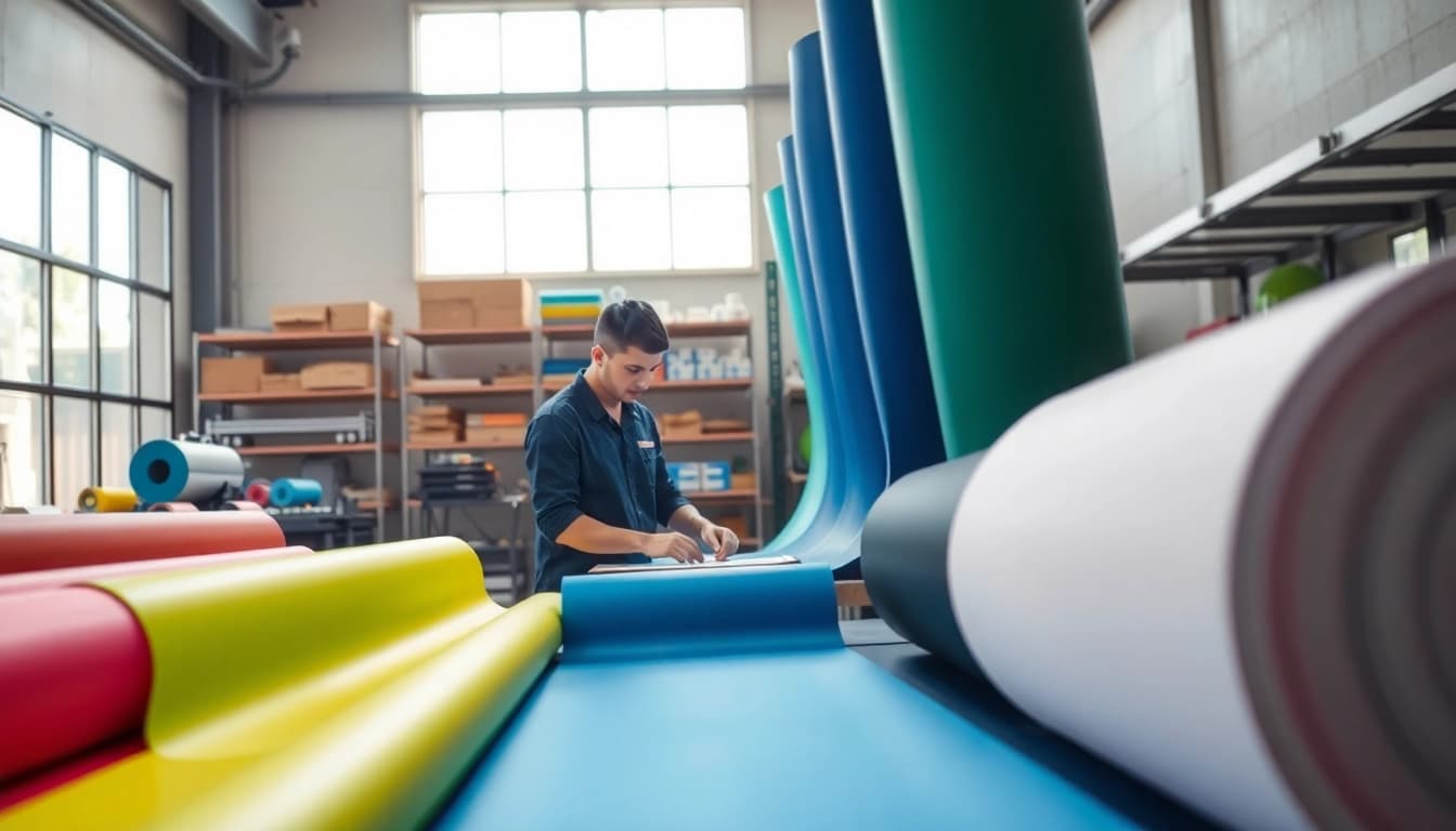 GRP Manufacturer technician working with advanced materials in a professional setting