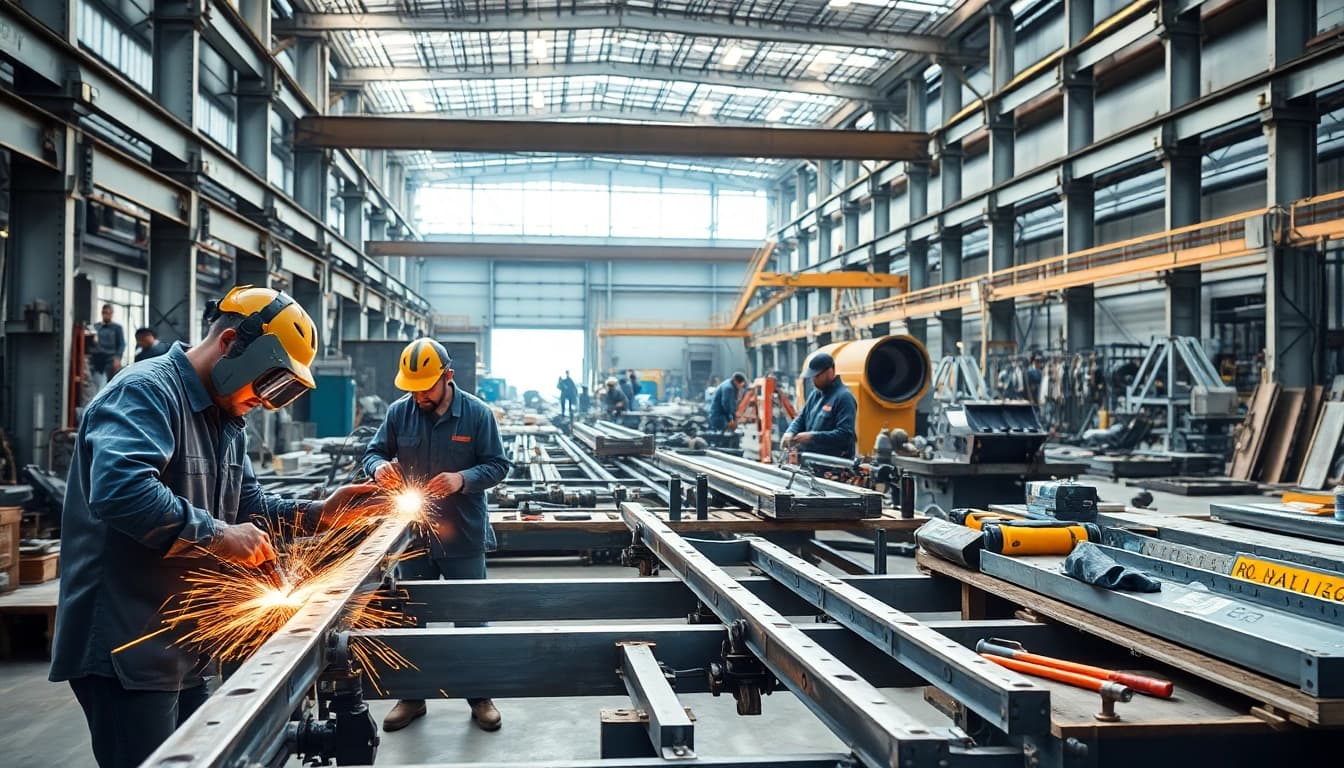 Find skilled steel fabricators near me engaged in precise metalwork and craftsmanship.
