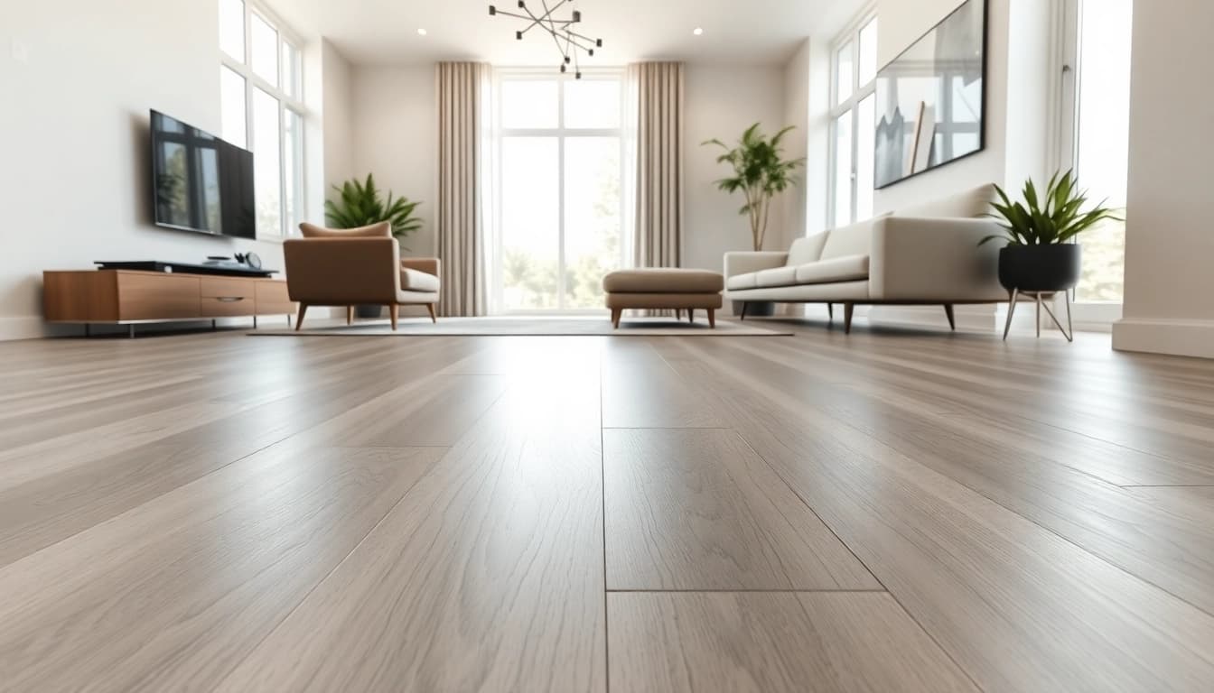 Transform your space with lvp flooring near me, enhancing elegance in a modern living room.