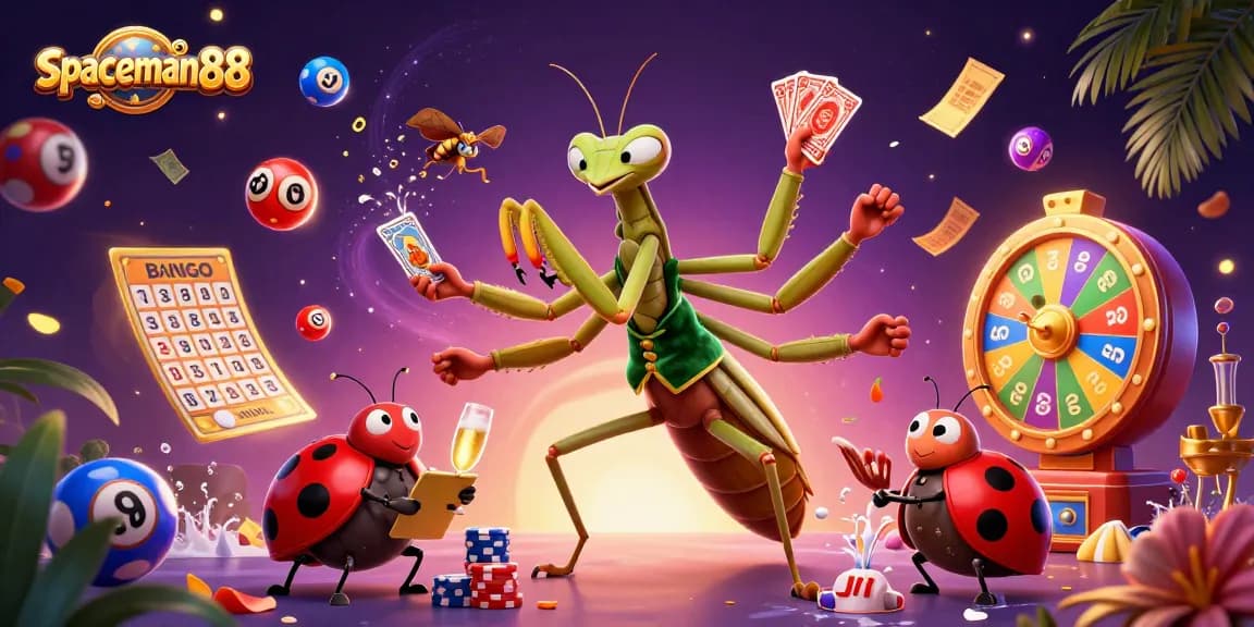 Experience thrilling gameplay and excitement at spaceman88 with vibrant casino elements and characters.