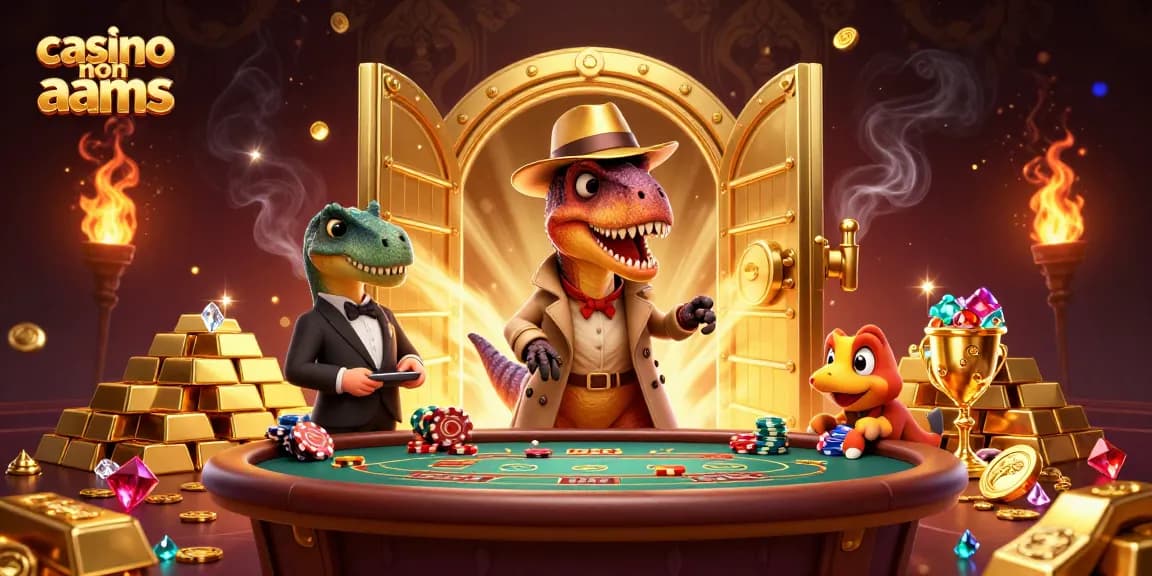 Il casinò non aams offre un'esperienza di gioco emozionante con un velociraptor al tavolo da blackjack.