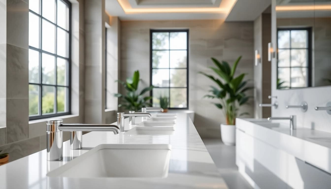 Hochwertige Sanitärprodukte von sonni sanitär GmbH in einem stilvollen Badezimmer.
