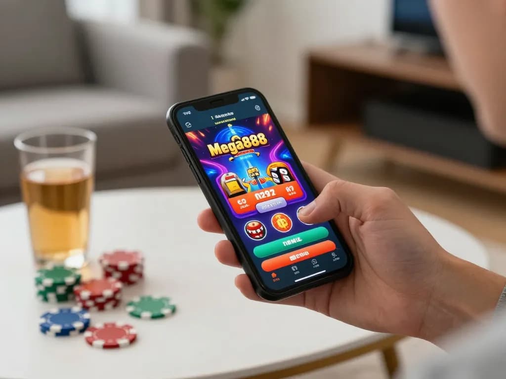 Terlibat dalam keseronokan permainan mudah alih dengan memuat turun Mega 888 di telefon pintar anda dalam suasana yang selesa