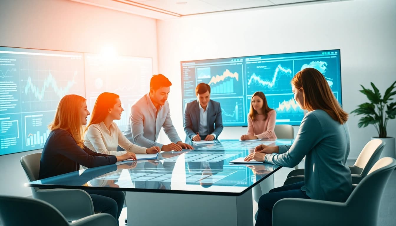 Highlighting innovative features of enterprise search platforms in a collaborative workspace.