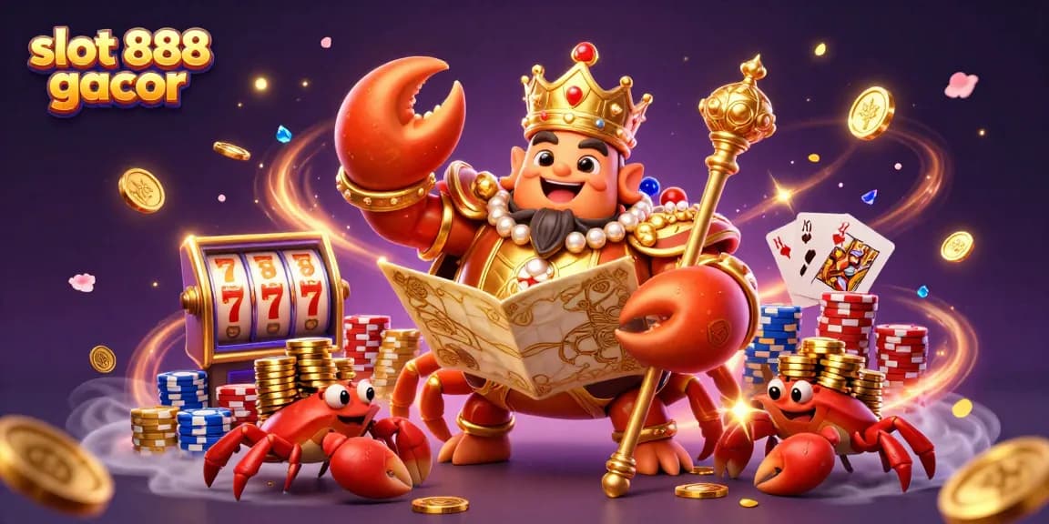Engage with the thrilling slot 888 gacor experience featuring vibrant characters and dynamic casino elements.