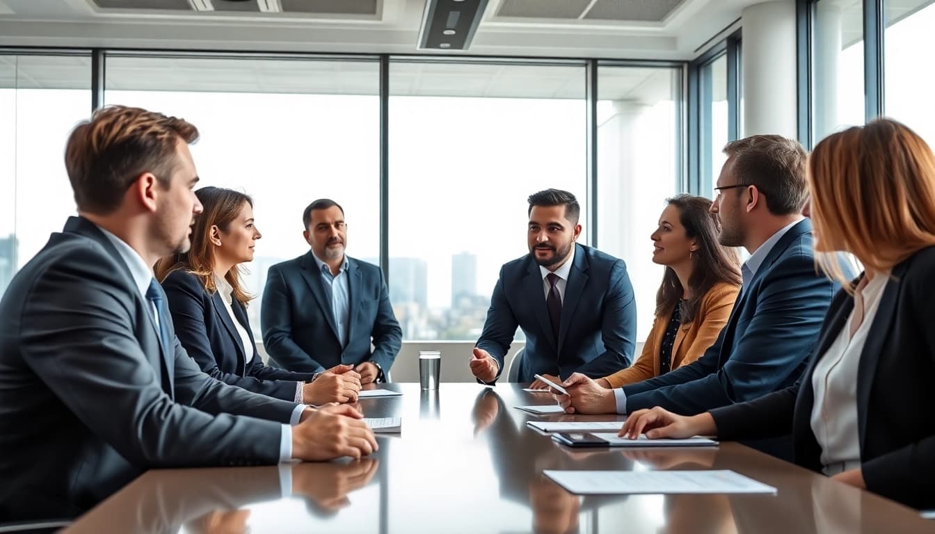 Discussing Federal and State contracts in a professional business setting.