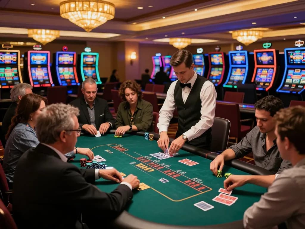 Action-packed scene of players engaging in strategic poker gameplay at 789WIN casino.