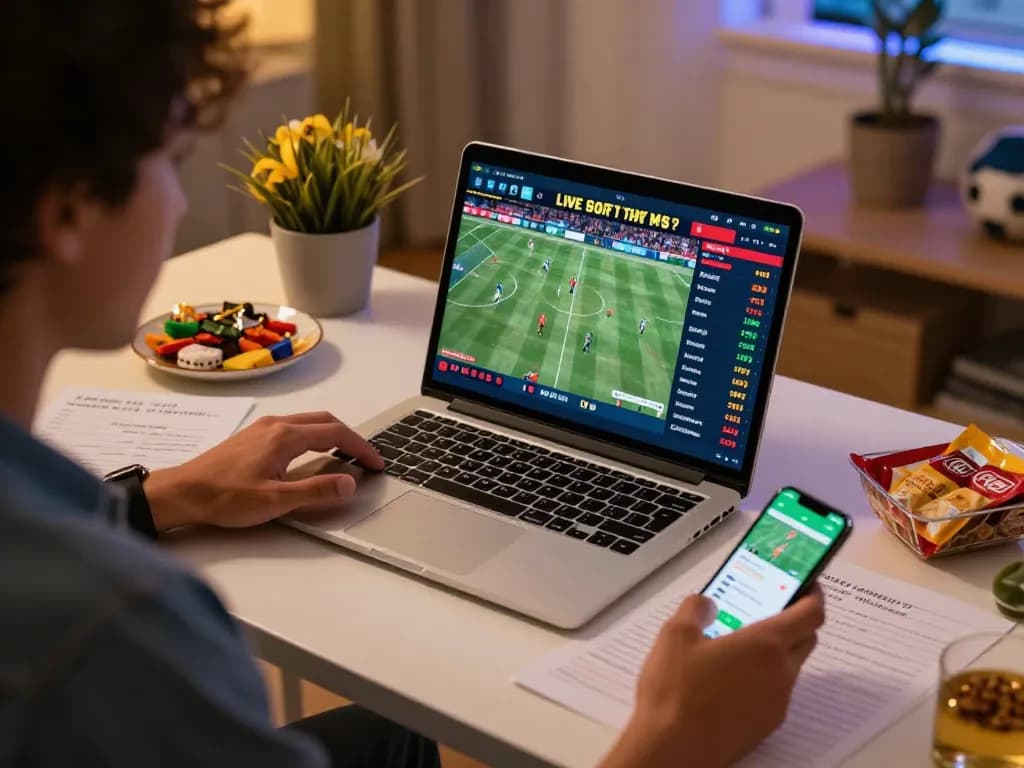 Engage with fabet's online sports betting experience using a laptop and smartphone for seamless gameplay.