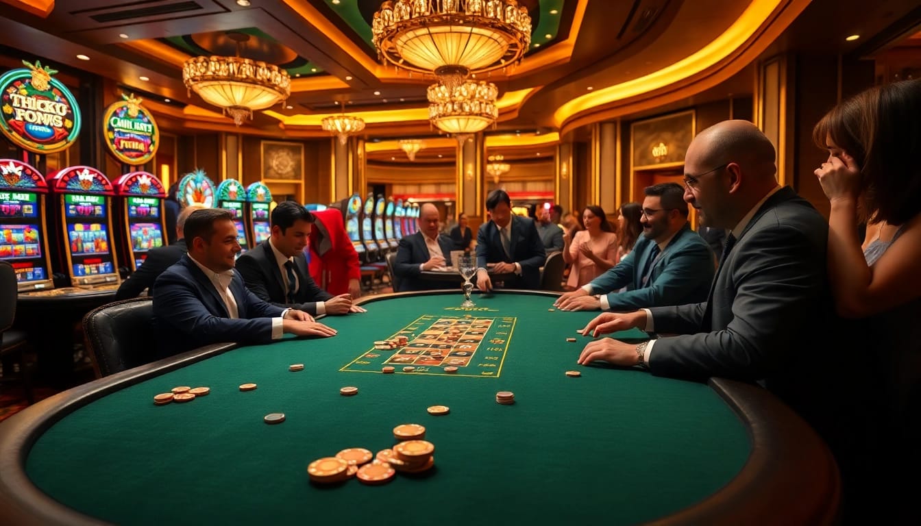Experience the excitement of aresgacor with thrilling poker action at a luxurious casino table.