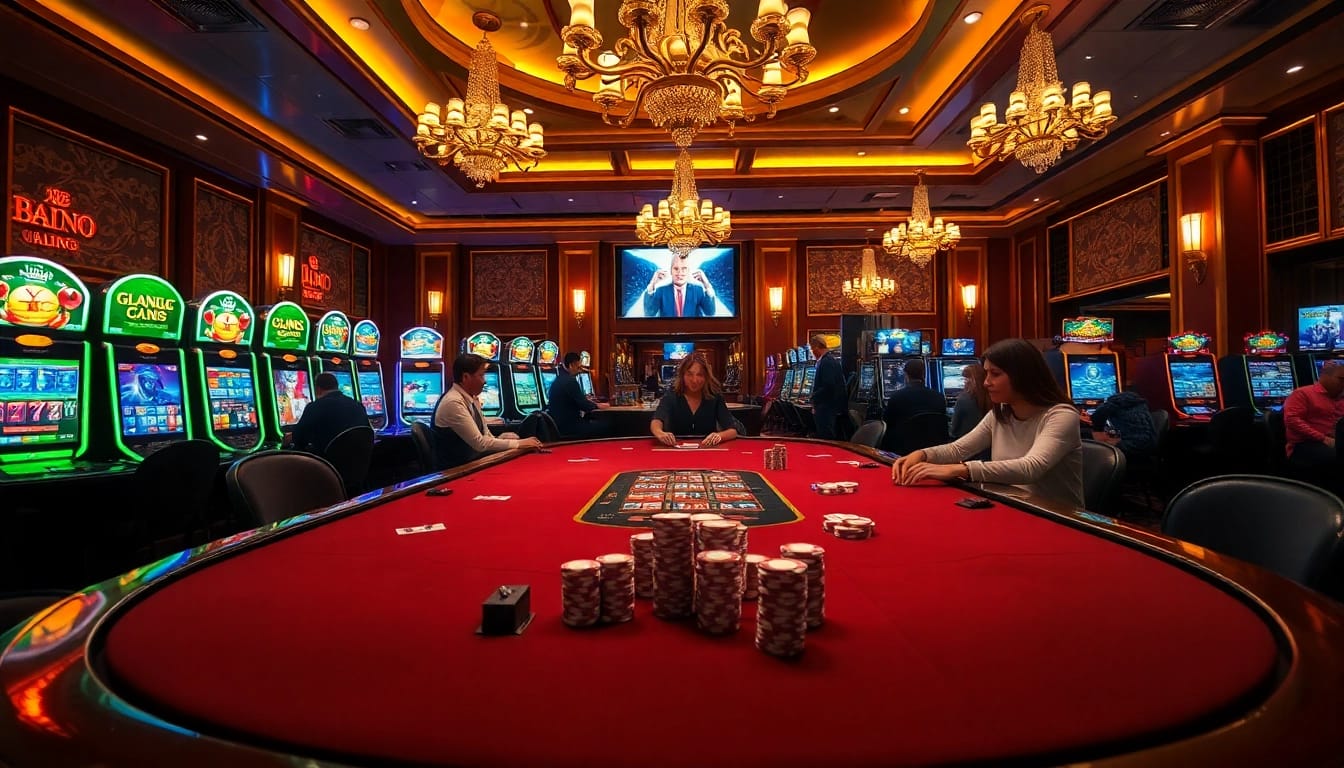 Experience the thrill of poker and slot machines at xin88, setting high stakes in a luxury casino.