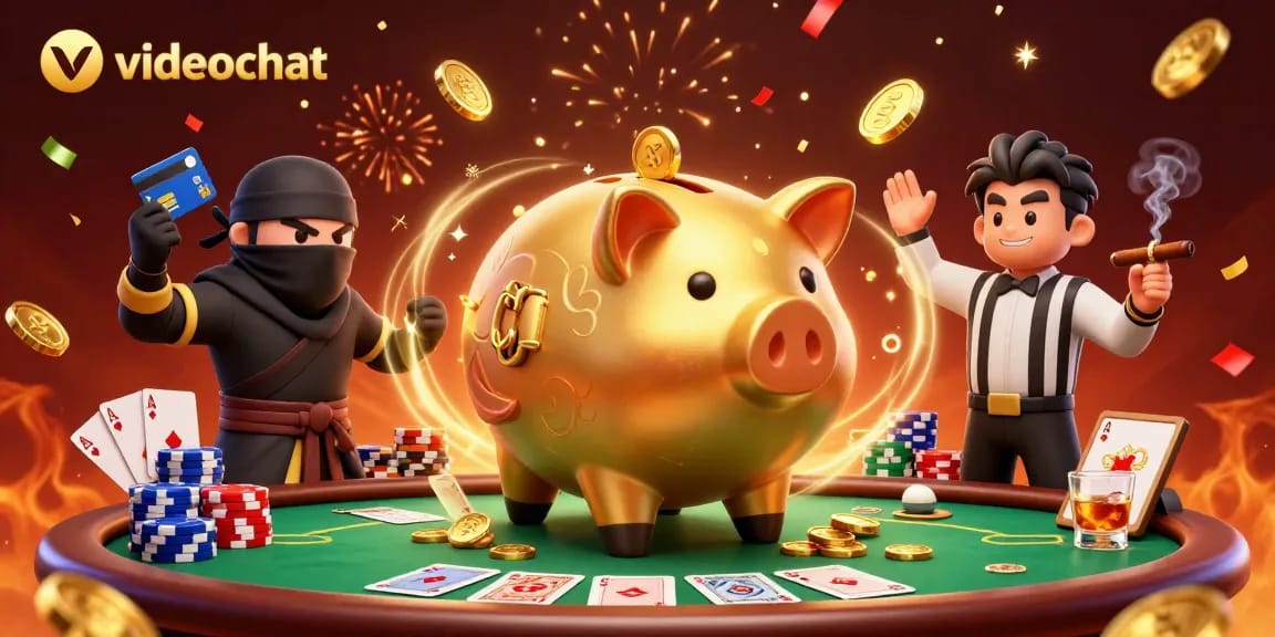 Experience thrilling videochat moments while gaming, with engaging characters and casino elements.