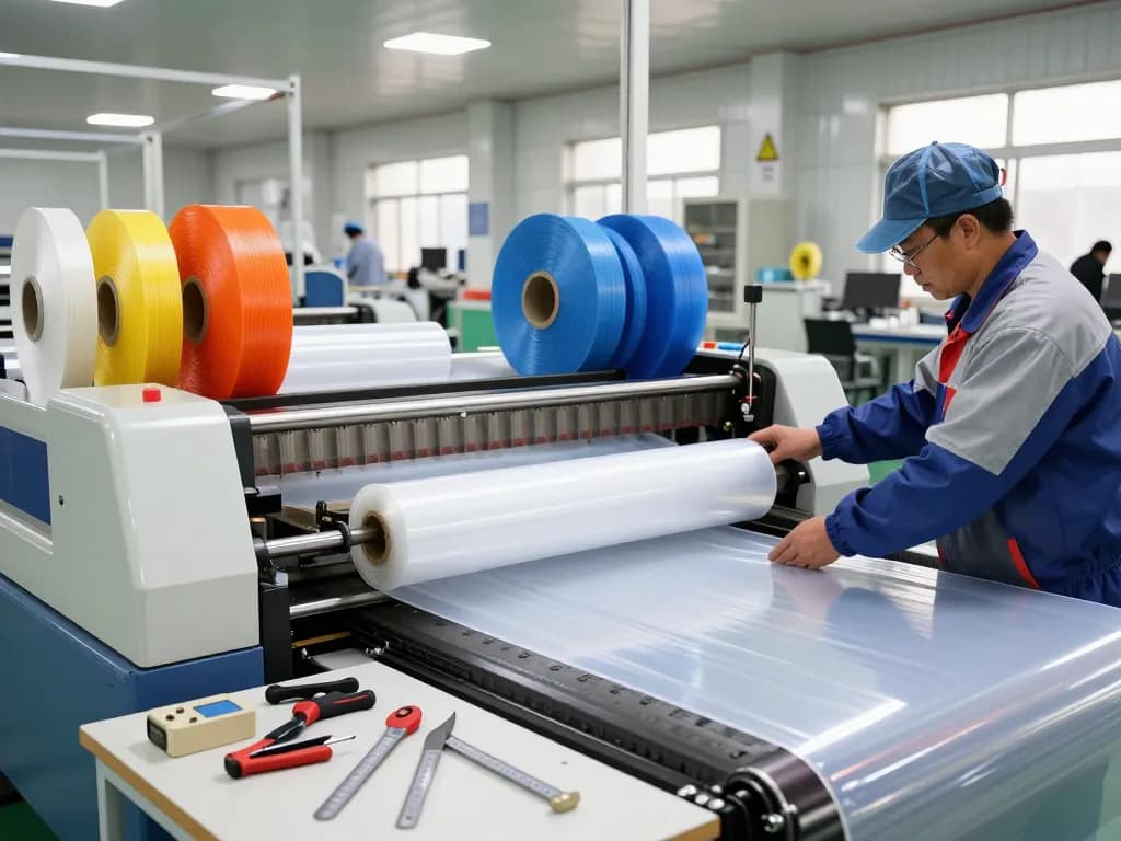 bóc ép plastic long biên process in a professional manufacturing facility, showcasing quality control and expert handling.