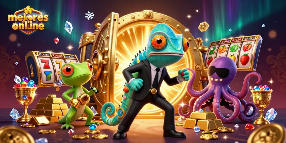 Imágenes de los mejores casinos online resaltando juegos emocionantes y promociones atractivas.