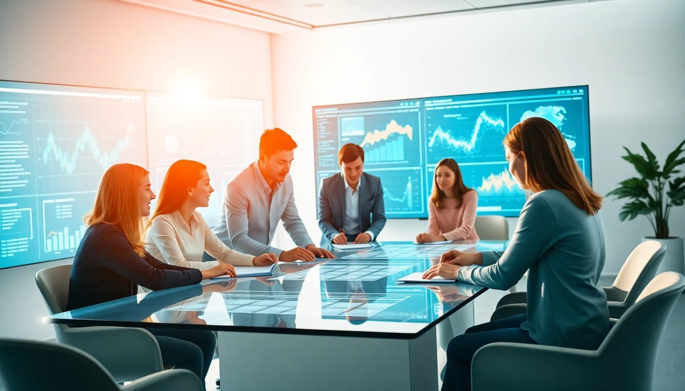 Highlighting innovative features of enterprise search platforms in a collaborative workspace.