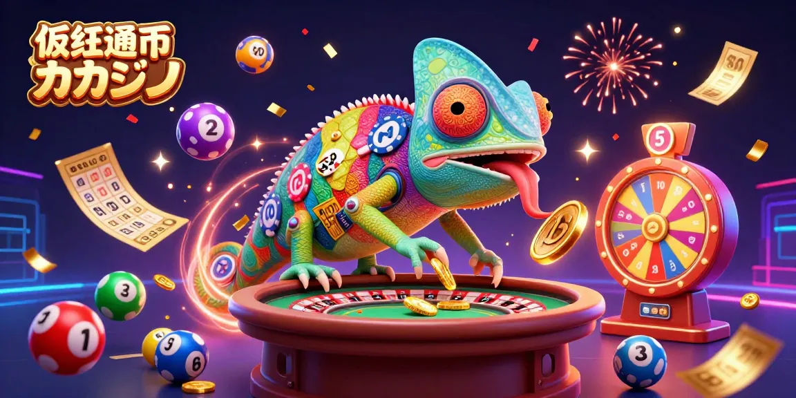 仮想通貨カジノで楽しむ3Dイラストのカジノオーナーと華やかなゲーム要素。