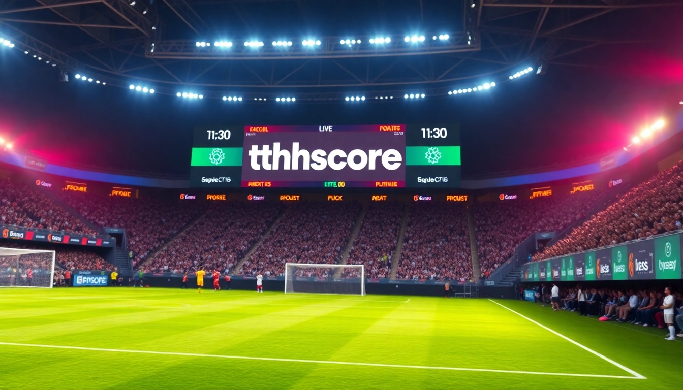 การอัปเดตคะแนนบอลสด thscore ในสนามฟุตบอลที่มีผู้ชมอย่างคึกคัก