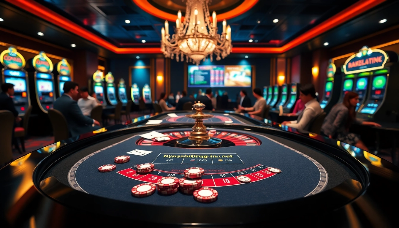 Experience thrilling gameplay with https://rr8888.in.net/ at a vibrant roulette table with excited players.
