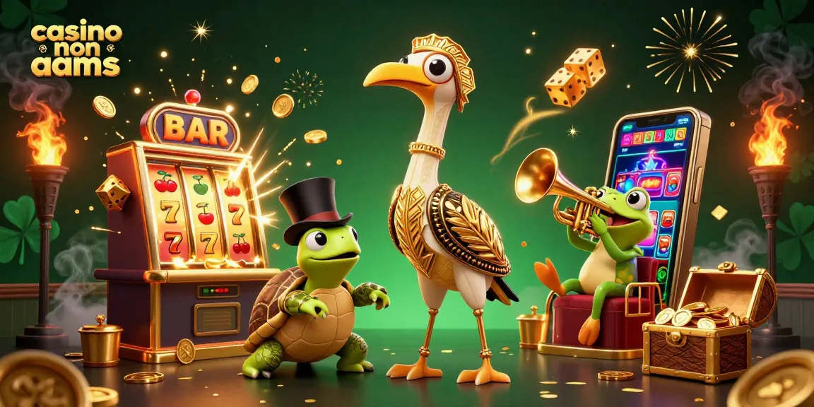 Gioca nei casino non AAMS con una slot machine che esplode di monete e simboli fortunati.