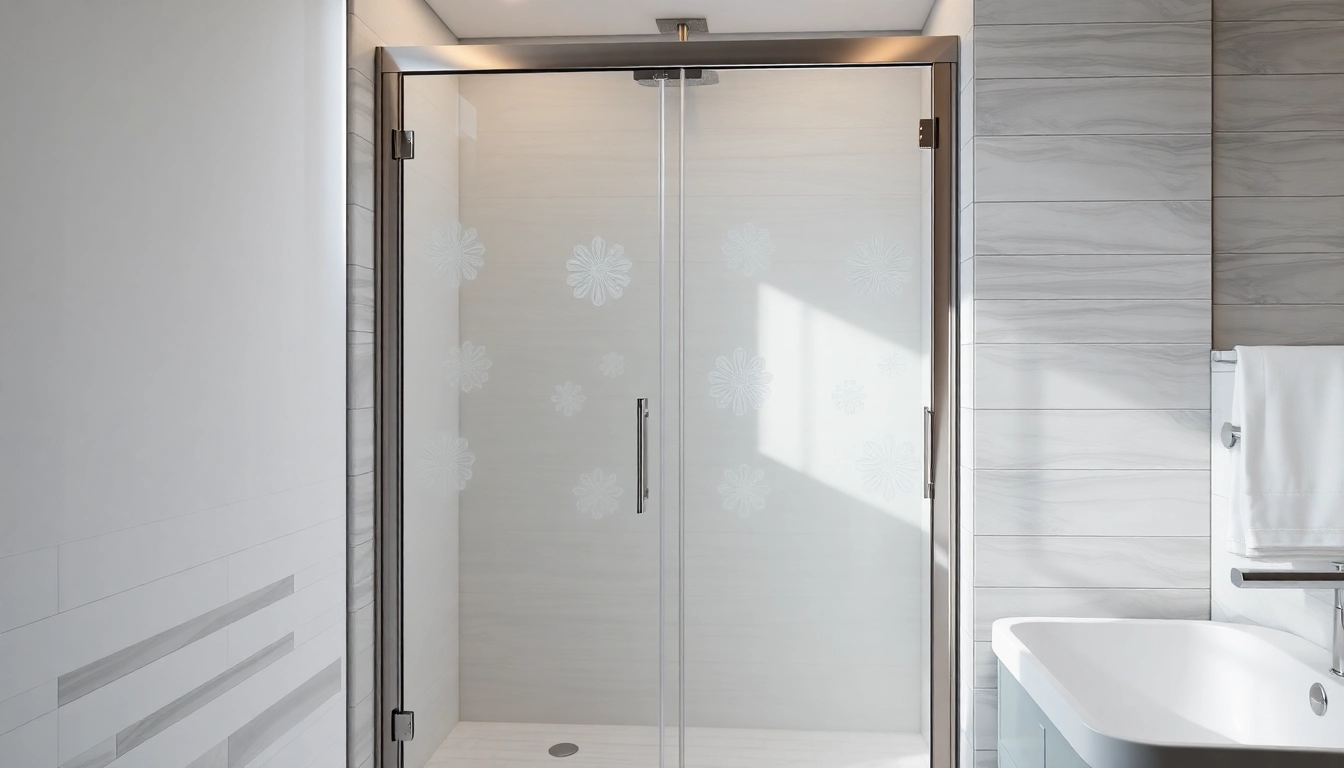 Showcasing elegant shower doors in a modern bathroom setting with stylish design elements.