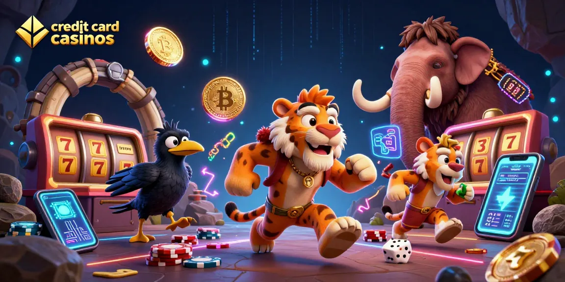 Engage with credit card casinos at their lively prehistoric-themed gaming center with unique elements.