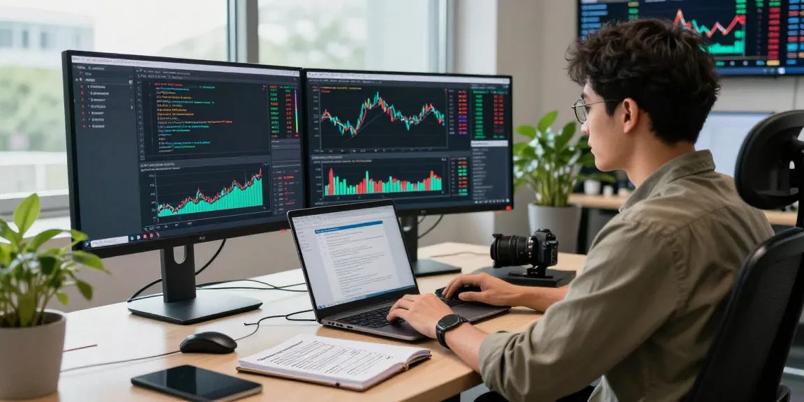 Real-time forex WebSocket stream API interface shown on a developer's monitors in a modern trading workspace.
