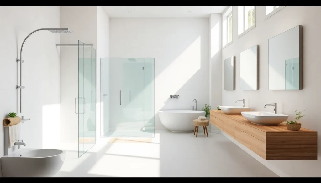 Sonni sanitär Badezimmerprodukte in einem modernen und einladenden Setting.