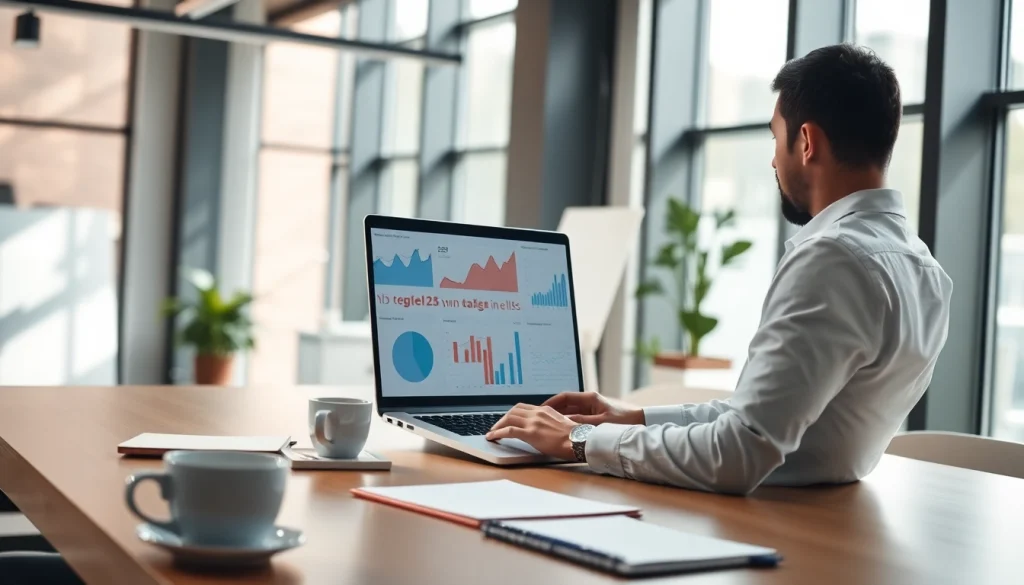 Researching the best url shortener to make money in a bright, modern workspace.