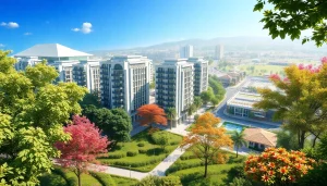 Visual representation of tampines st 95 ec residential area featuring modern architecture and greenery.