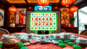Menampilkan mahjong ways 2 dengan kombinasi pemenang di latar belakang yang meriah.