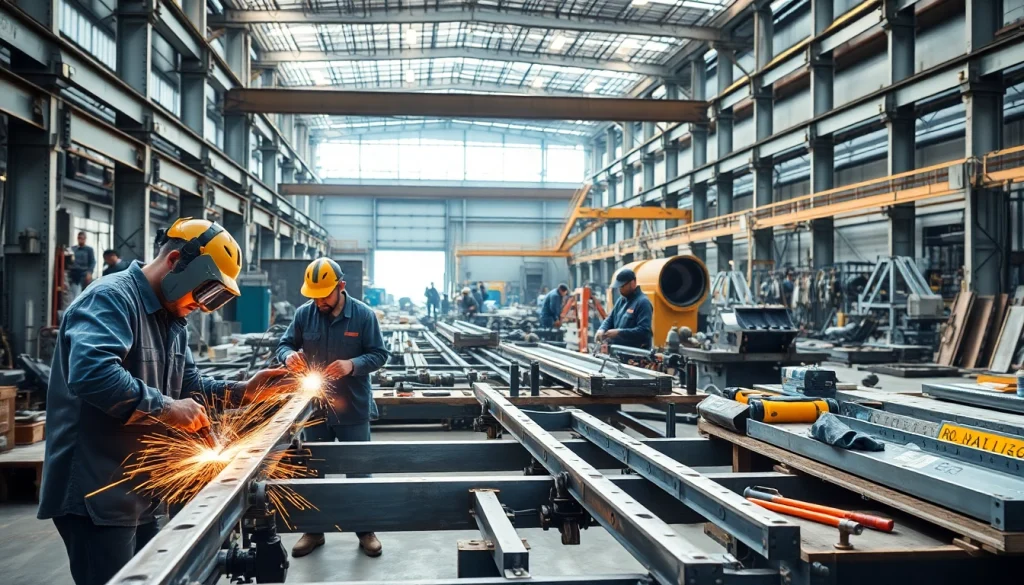 Find skilled steel fabricators near me engaged in precise metalwork and craftsmanship.