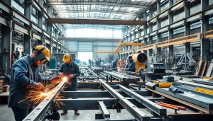 Find skilled steel fabricators near me engaged in precise metalwork and craftsmanship.