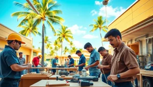 Experience hands-on training in hawaii trade schools with students engaging in practical vocational skills.