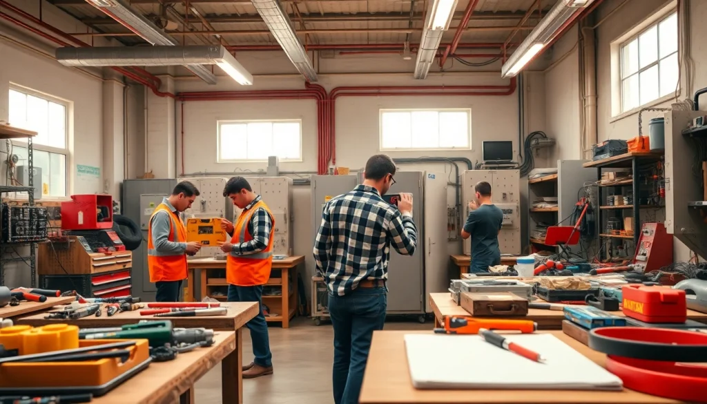 Learn about Wyoming Electrical Apprenticeship through hands-on training in a workshop.