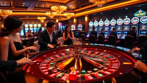 Experience high-stakes excitement with Link 56WIN at the luxurious casino table.