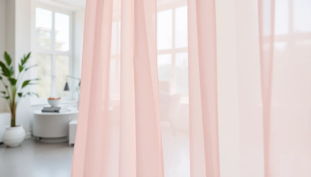 Een sfeervolle ruimte met voile stof die elegantie toevoegt aan het interieur.