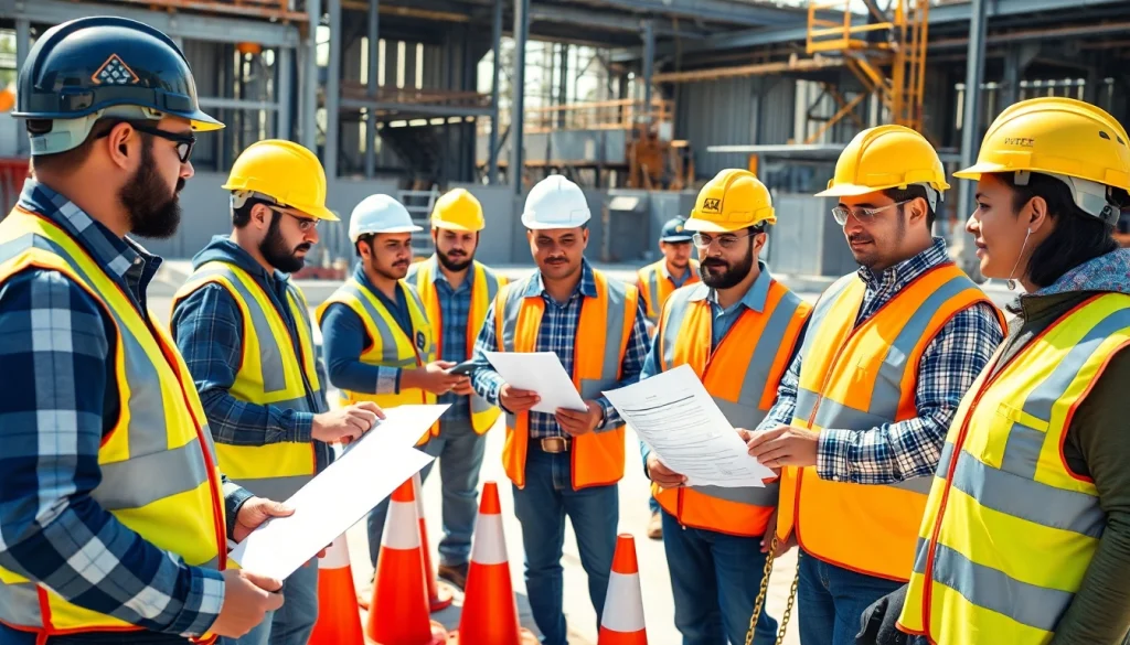 Engaging construction safety training in Colorado with workers learning about safety protocols.