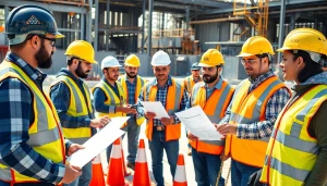 Engaging construction safety training in Colorado with workers learning about safety protocols.