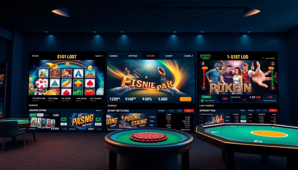 Interactive interface of TTPTP showcasing games, bonuses, and secure betting experience.