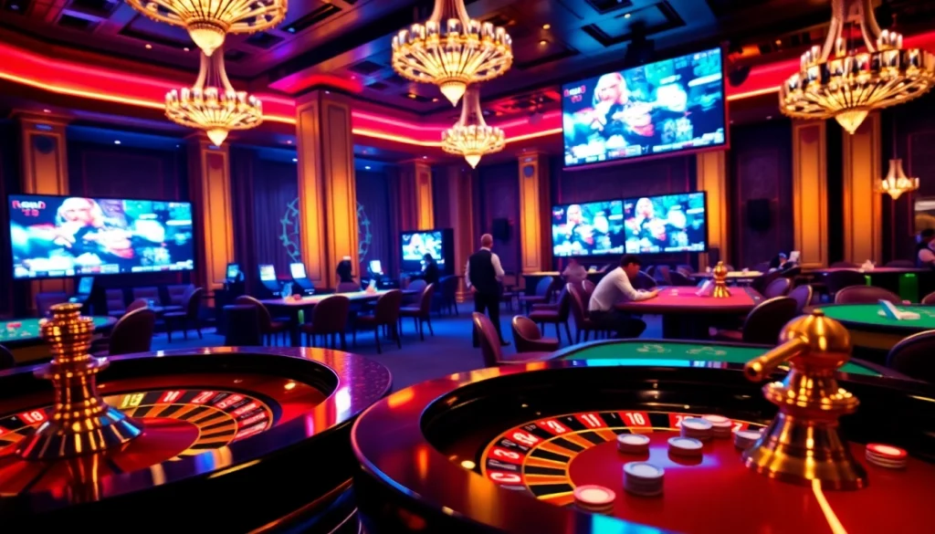 Xôi Xoài TV showcases an exciting casino scene with players engaged in high-stakes poker.