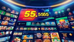 55VV online betting platform interface showcasing vibrant games and promotions.